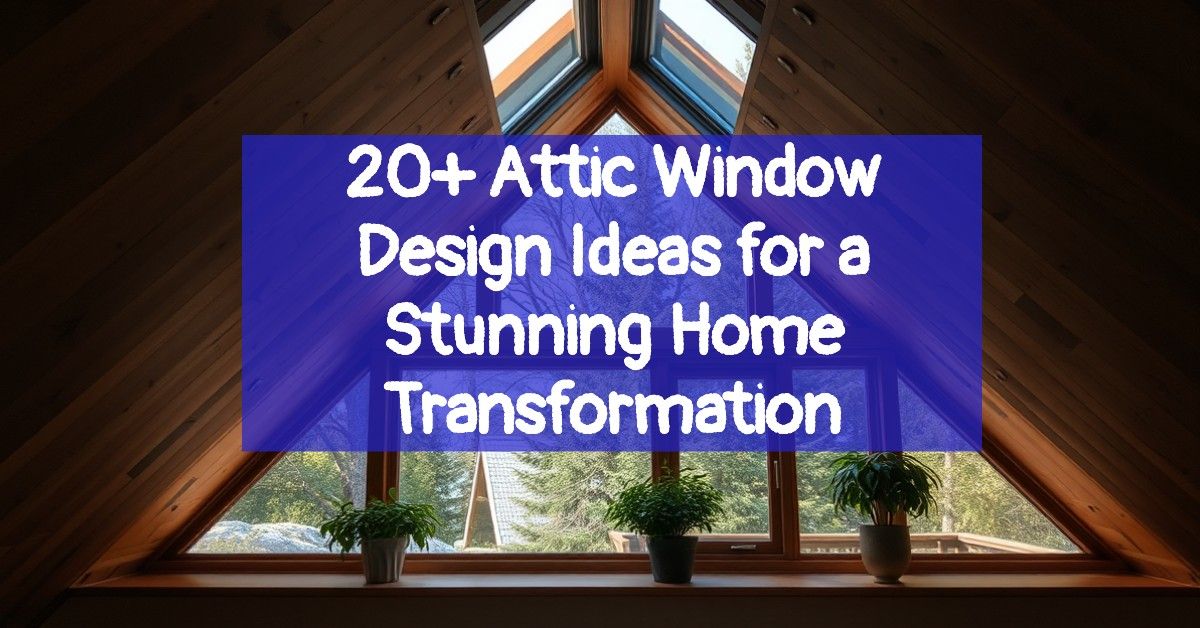 20+ Attic Window Design Ideas for a Stunning Home Transformation
