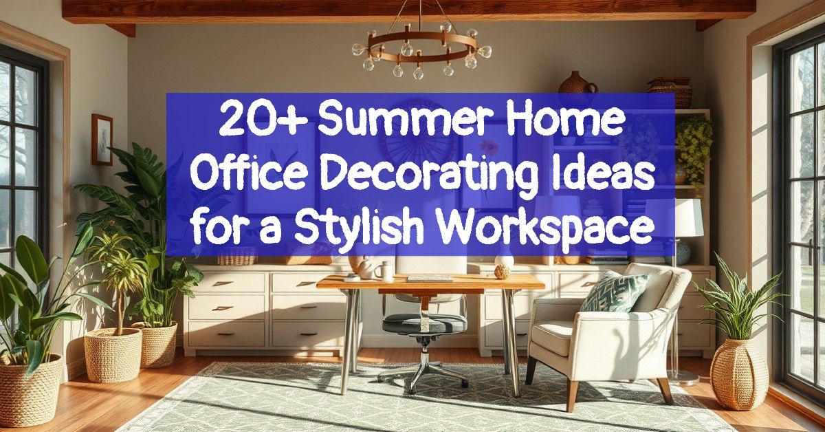 20+ Summer Home Office Decorating Ideas for a Stylish Workspace