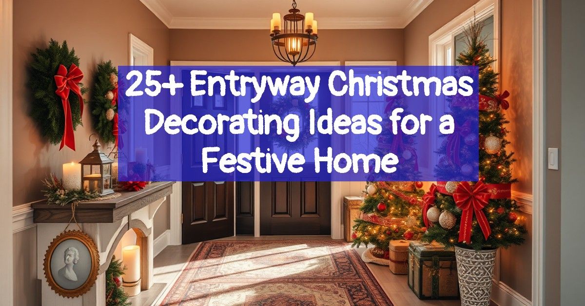 25+ Entryway Christmas Decorating Ideas for a Festive Home