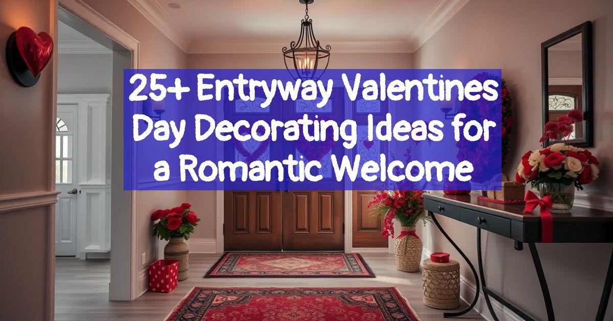 25+ Entryway Valentines Day Decorating Ideas for a Romantic Welcome