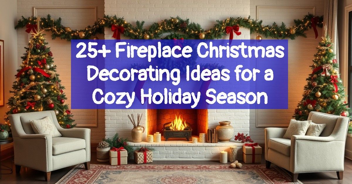 25+ Fireplace Christmas Decorating Ideas for a Cozy Holiday Season