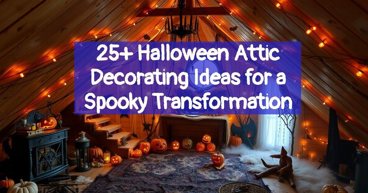 25+ Halloween Attic Decorating Ideas for a Spooky Transformation