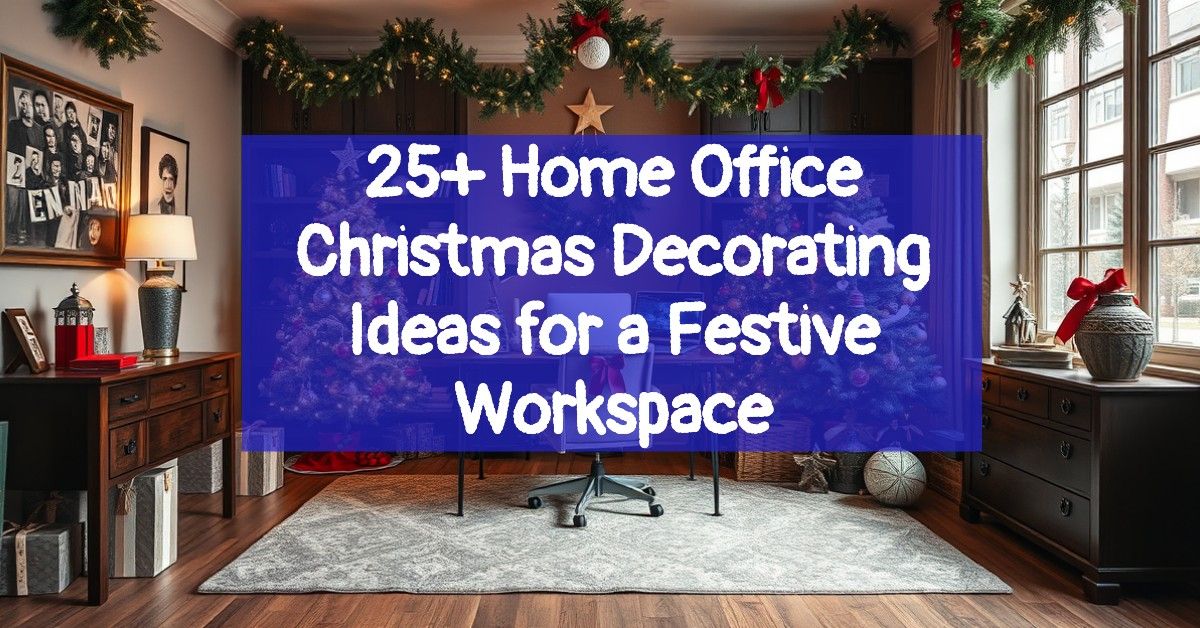 25+ Home Office Christmas Decorating Ideas for a Festive Workspace