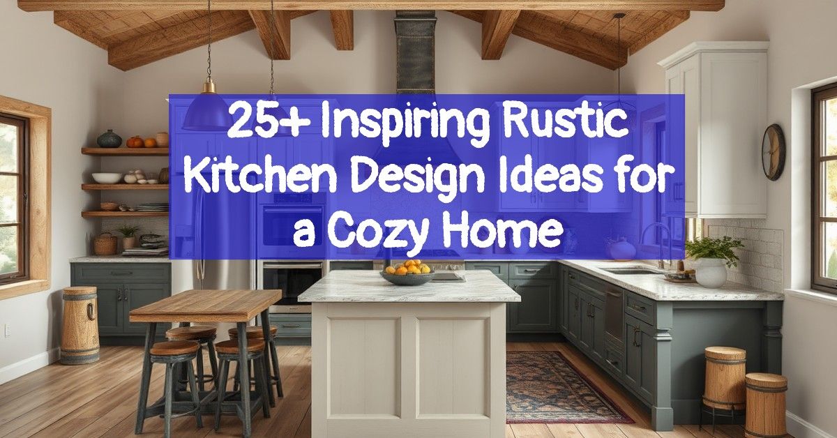 25+ Inspiring Rustic Kitchen Design Ideas for a Cozy Home