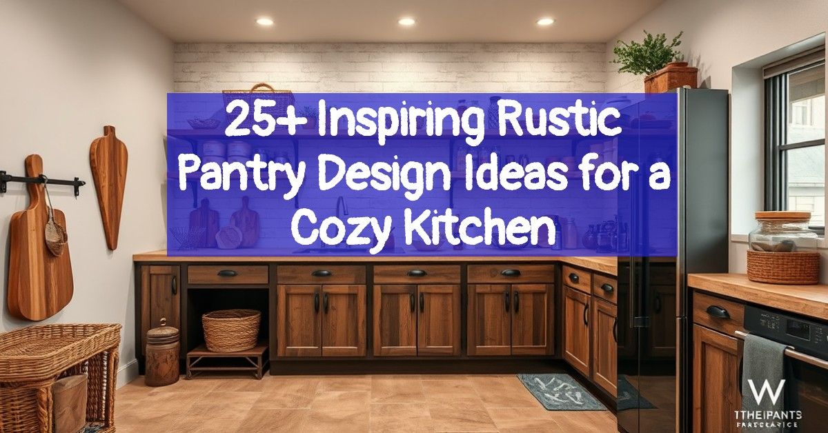 25+ Inspiring Rustic Pantry Design Ideas for a Cozy Kitchen