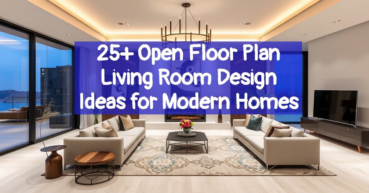 25+ Open Floor Plan Living Room Design Ideas for Modern Homes