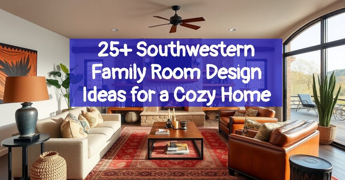 25+ Southwestern Family Room Design Ideas for a Cozy Home