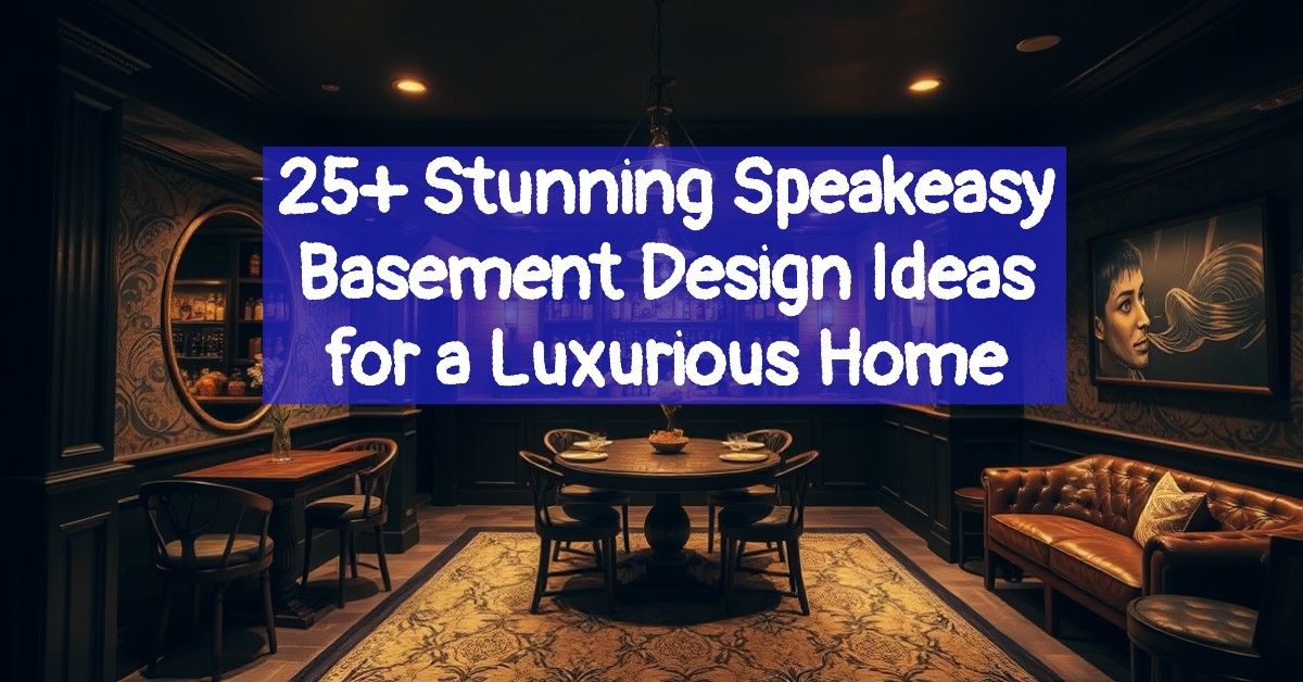25+ Stunning Speakeasy Basement Design Ideas for a Luxurious Home