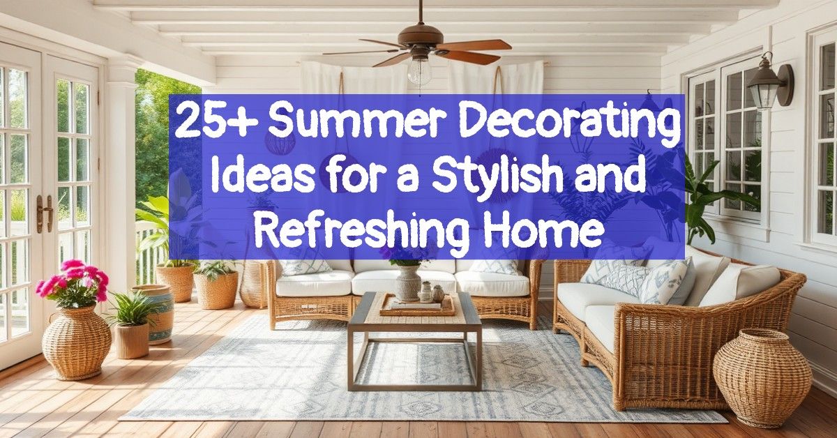 25+ Summer Decorating Ideas for a Stylish and Refreshing Home