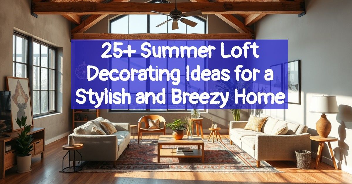 25+ Summer Loft Decorating Ideas for a Stylish and Breezy Home
