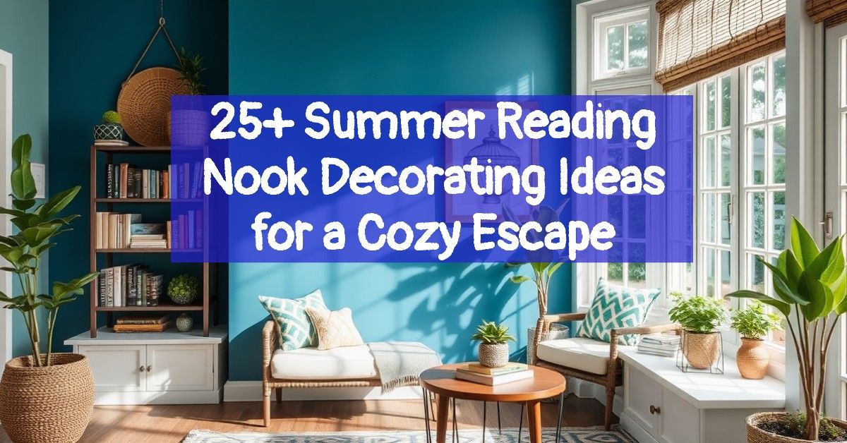 25+ Summer Reading Nook Decorating Ideas for a Cozy Escape