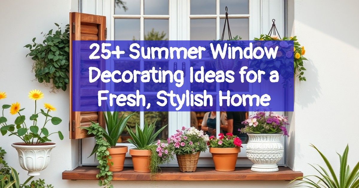 25+ Summer Window Decorating Ideas for a Fresh, Stylish Home